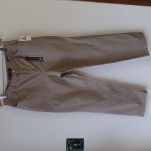 Gloria Vanderbilt Cropped Amanda Tan Light Brown Jeans Pants 16P